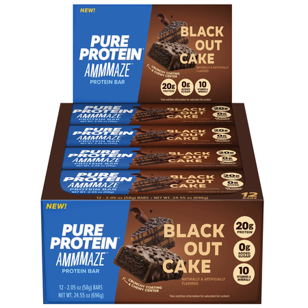 Pure Protein AMMMAZE Bars  Blackout Cake - 12 Bars