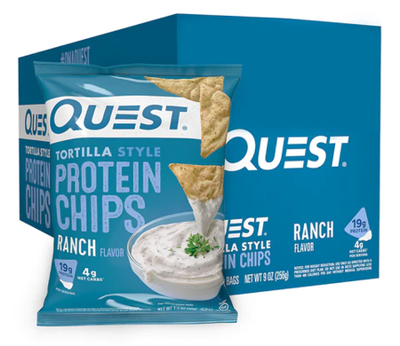 Quest Protein Chips  Tortilla Style - Ranch - 8 Bags