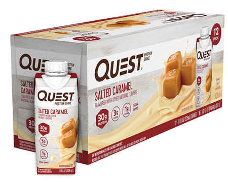 Quest Protein Shakes 30g Salted Caramel - 12 Pack