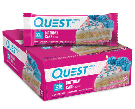 Quest Bar Birthday Cake - 12 Bars