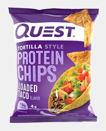Quest Protein Chips  Tortilla Style - Loaded Taco - 8 Bags