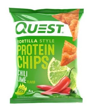 Quest Protein Chips  Tortilla Style - Chili Lime - 8 Bags