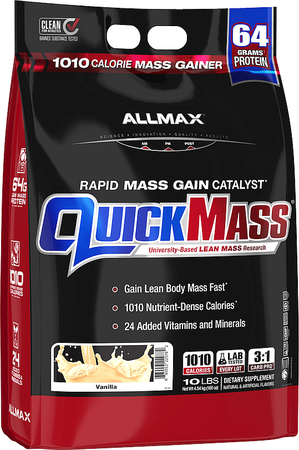 AllMax Nutrition QuickMass  Vanilla - 10 Lb