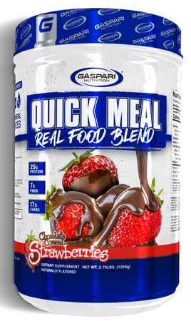 Gaspari Nutrition Quick Meal Real Food Blend MRP  Chocolate Covered Strawberries - 25 Servings