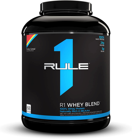 Rule 1 R1 Whey Blend 100% Whey Protein  Fruity Cereal - 4.95 Lb