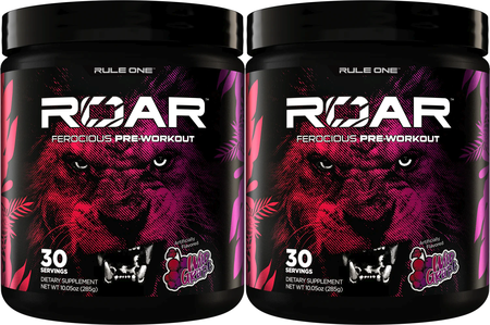 Rule 1 Roar Pre Workout Wild Grape - 2 x 30 Servings TWINPACK