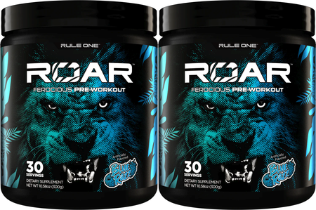 Rule 1 Roar Pre Workout Peach Mango - 2 x 30 Servings TWINPACK