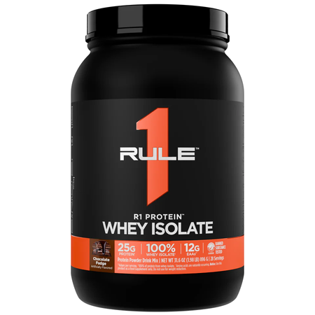 Rule 1 R1 Protein Whey Isolate Chocolate Fudge - 1.98 Lb (28 Servings)