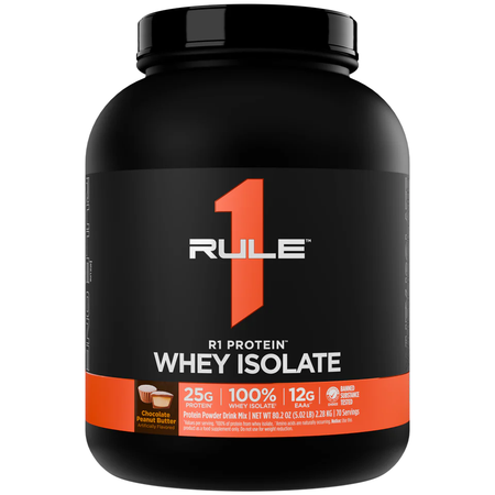 Rule1 R1 Protein Isolate Chocolate Peanut Butter - 5 Lb (71 Servings)