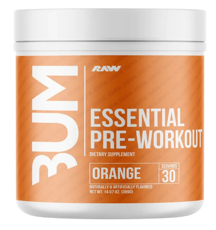 RAW CBUM Essential Pre-Workout Orange - 30 Servings