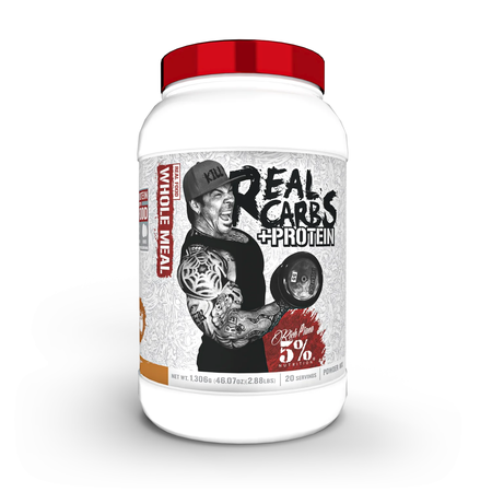5% Nutrition Real Carbs + Protein Chocolate  Whole Food Based Meal Replacement - 20 Servings