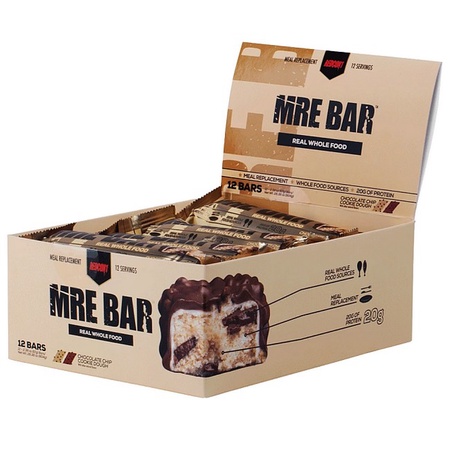 Redcon1 MRE Bars Chocolate Chip Cookie Dough - 12 Bars