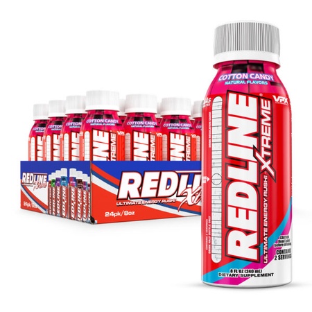 Redline Xtreme Rtd 8 oz Cotton Candy - 24 Btls