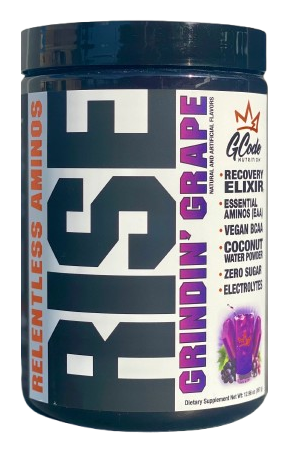 GCode Nutrition RISE Aminos Bcaa/Eaa's w/Glutamine  Grindin Grape - 30 Servings