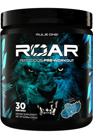 Rule 1 Roar Pre Workout  Blue Razz - 30 Servings