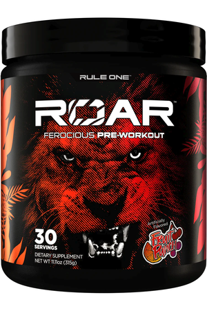 Rule 1 Roar Pre Workout  Fruit Punch - 30 Servings
