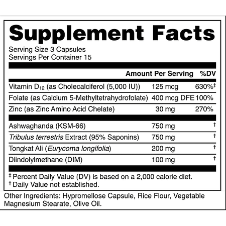 Bucked Up RUT Testosterone Booster  - 45 Capsules