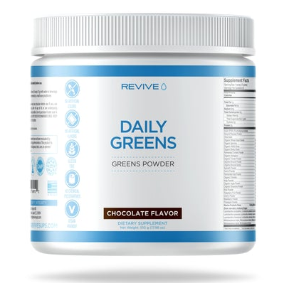 Revive Daily Greens Powder Formula  Chocolate  - 30 Servings