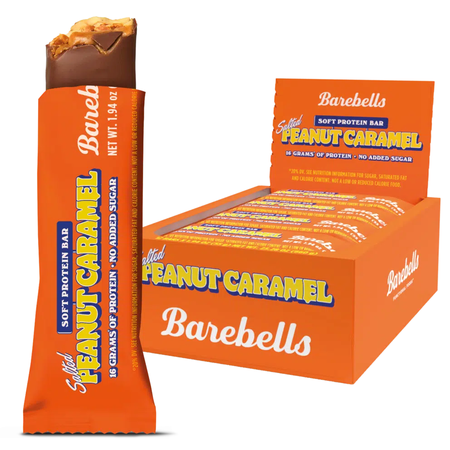 -Barebells Soft Protein Bars  Salted Peanut Caramel - 12 Bars