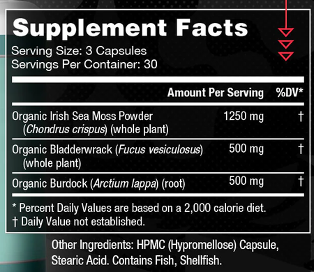 Gorilla Mind Sea Moss Elixir - 90 Capsules