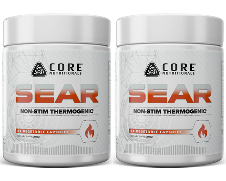 Core Nutritionals SEAR - 84 Capsule Bottles Non- 2 xStimulant Thermogenic and Recomposition Agent TWINPACK