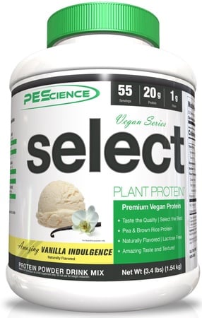 PES Select Vegan Plant Based Protein Vanilla Indulence - 55 Servings