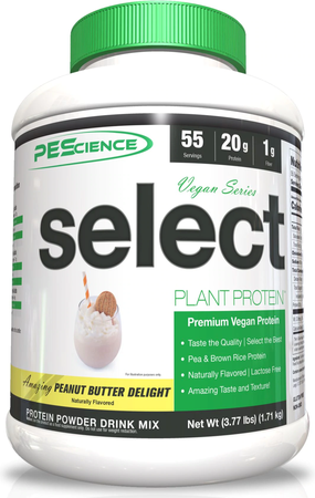 PES Select Vegan Plant Based Protein Peanut Butter Delight - 55 Servings