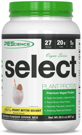 PES Select Vegan Plant Based Protein Peanut Butter Delight - 27 Servings
