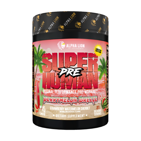 Alpha Lion SuperHuman PRE Pre-Workout Berrymelon Breeze - 21 Servings