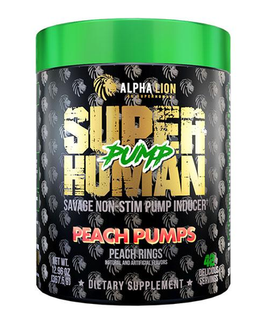 Alpha Lion SuperHuman Pump  Peach Pumps - 42 Servings