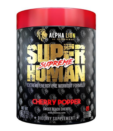 Alpha Lion SuperHuman Supreme Pre-Workout  Cherry Popper - 21 Servings