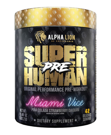 Alpha Lion SuperHuman PRE Pre-Workout Miami Vice - 21 Servings
