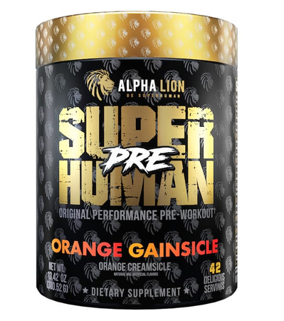 Alpha Lion SuperHuman Pre-Workout  Orange Gainsicle - 42 Servings