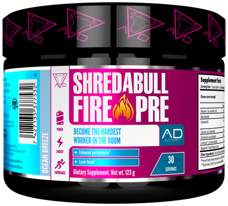 Project AD Shredabull Fire Pre-Workout  Ocean Breeze - 30 Servings