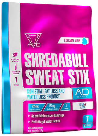 Project AD Shredabull Sweat Stix  Fiyah flavor - 7 Servings