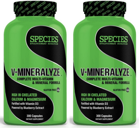 Species Nutrition V-Mineralyze - 2 x 300 Capsule Bottles TWINPACK