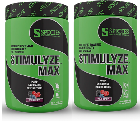 Species Nutrition Stimulyze Max  Wild Berry - 2 x 20 Servings TWINPACK