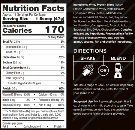 Six Star 100% Whey Protein  Kelloggs-Frosted Flakes  - 1.81 Lb