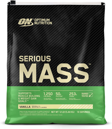 Optimum Nutrition Serious Mass Vanilla - 12 Lb