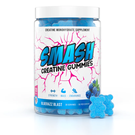 Smash Creatine Gummies  Bluerazz - 30 Servings