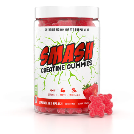 Smash Creatine Gummies  Strawberry - 30 Servings