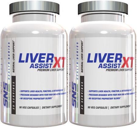 SNS Serious Nutrition Solutions Liver Assist XT - 360 Capsules (2 x 180 Capsule Bottles)  TWINPACK