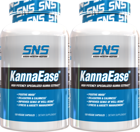 SNS Serious Nutrition Solutions KannaEase - 240 Capsules (2 x 120 Capsule Bottles)  TWINPACK
