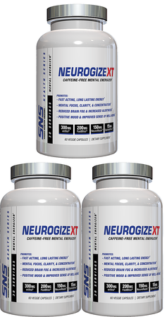 SNS Serious Nutrition Solutions Neurogize XT - 180 Capsules (3 x 60 Capsule Bottles) 3 PACK