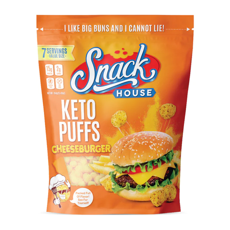 Snack House Keto Puffs Cheese Burger - 7 Servings