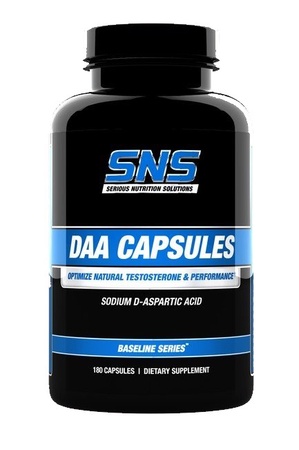 SNS Serious Nutrition Solutions DAA D-Aspartic Acid Capsules - 180 Cap