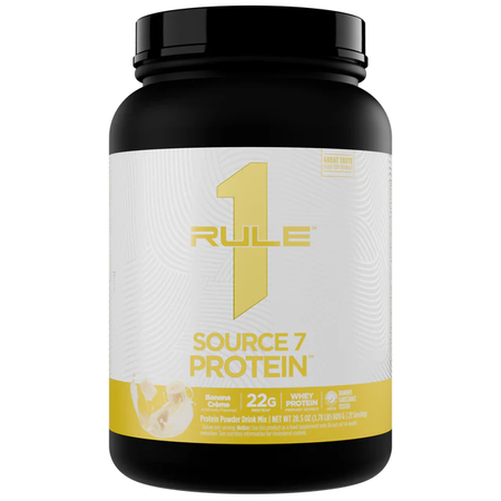 Rule 1 Source 7 Multi-Source Protein Blend  Banana Creme - 21 Servings (1.78 Lbs)