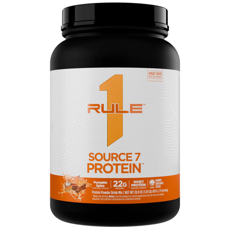 Rule 1 Source 7 Multi-Source Protein Blend  Pumpkin Spice - 21 Servings (1.81 Lbs)