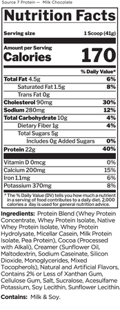 Rule 1 Source 7 Multi-Source Protein Blend  Vanilla Ice Cream - 21 Servings (1.81 Lb)