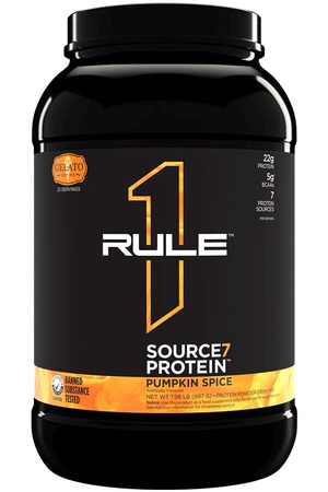 Rule 1 R1 Source7 Multi-Source Protein Blend Pumpkin Spice Gelato - 23 Servings